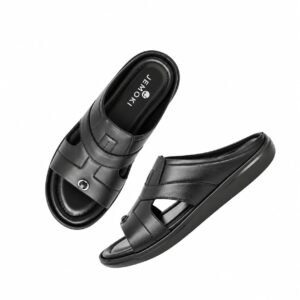 Men's Leather Sandal Colour - Black