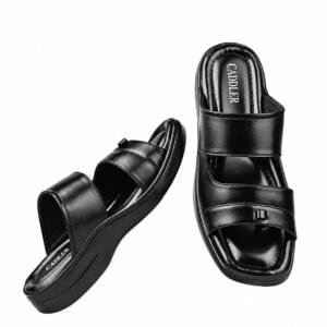 Men's Leather Sandal Colour - Black