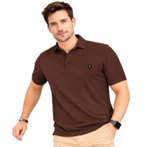 Men’s Classic Polo T Shirt Colour - Brown