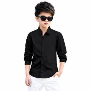 Kid's Boy Stylish Shirt Color - Black