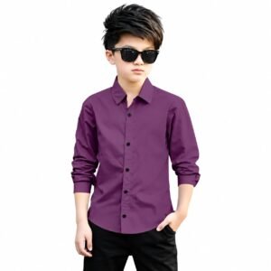 Kid's Boy Stylish Shirt Color - Purple