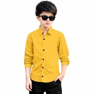 Kid's Boy Stylish Shirt Color - Yellow